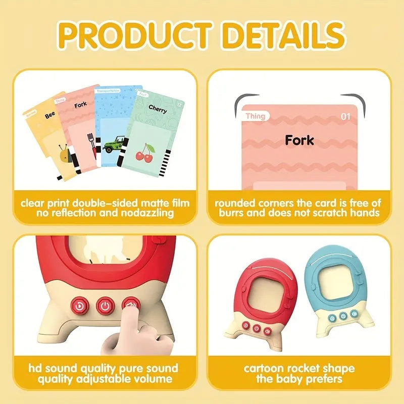 Giocattolo Educativo Parlante "Rocket" con Carte Interattive