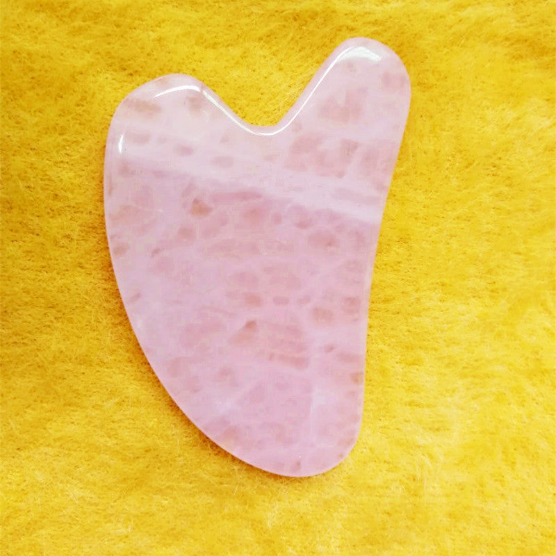 Rullo e Gua Sha in Pietra Naturale – Massaggiatore per Viso e Corpo