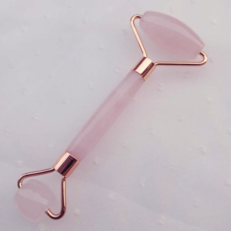 Rullo e Gua Sha in Pietra Naturale – Massaggiatore per Viso e Corpo